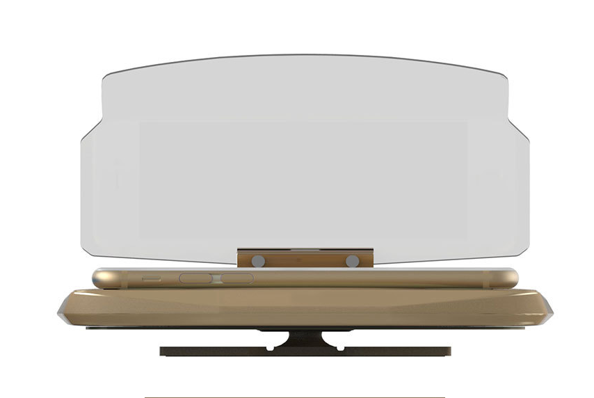 Smartphone Heads Up Display for Driving with Wireless Charging
