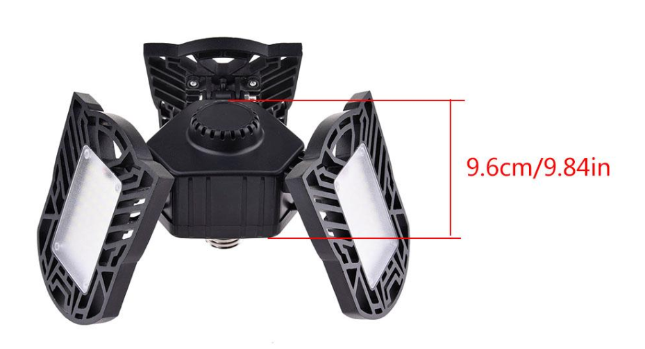 Deformable Garage Light 60W LED Radar Sensor for Warehouse and Home