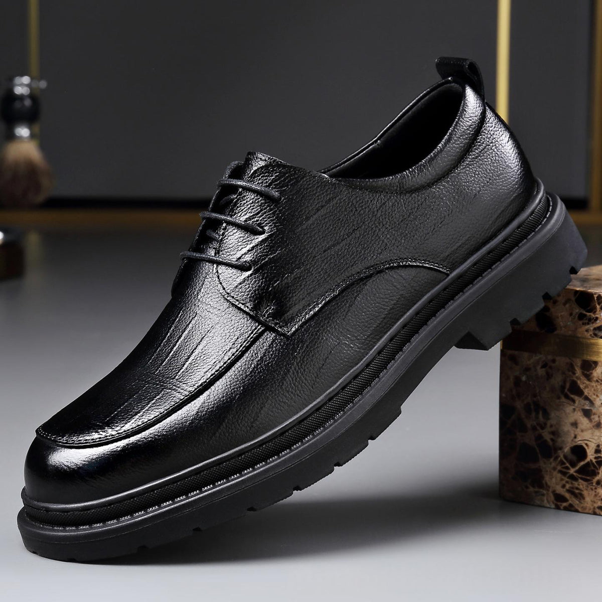 Men's Business Formal and Casual Full-Grain Leather Shoes
