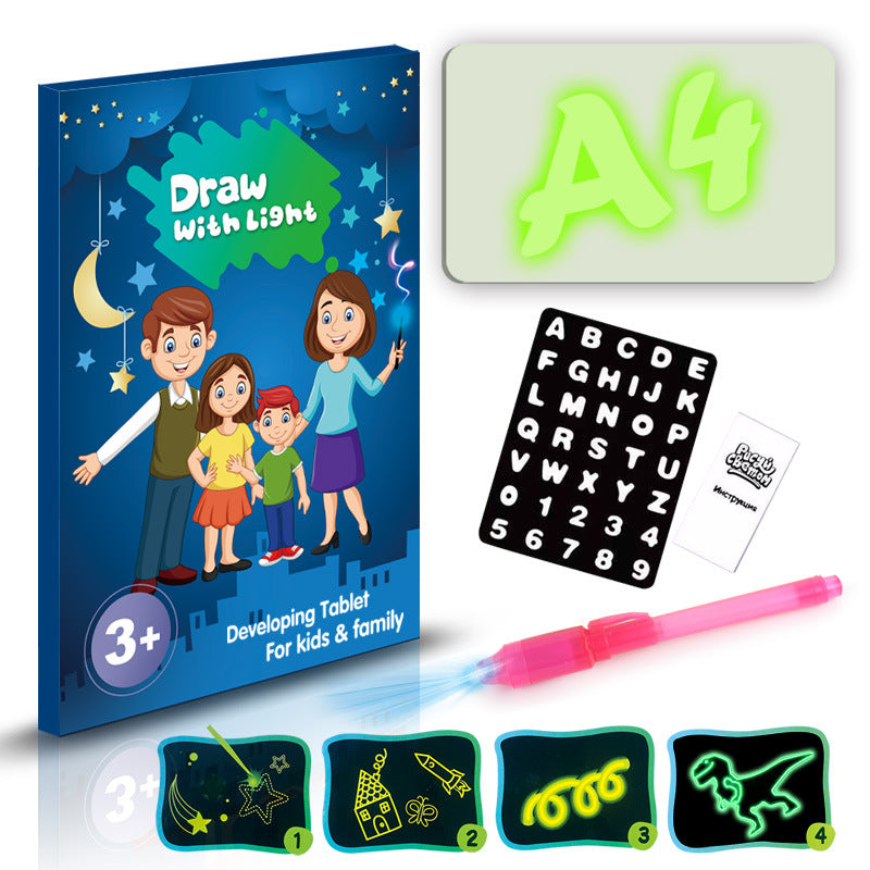 3D Magic Drawing Pad With 8 Light Effects For Kids