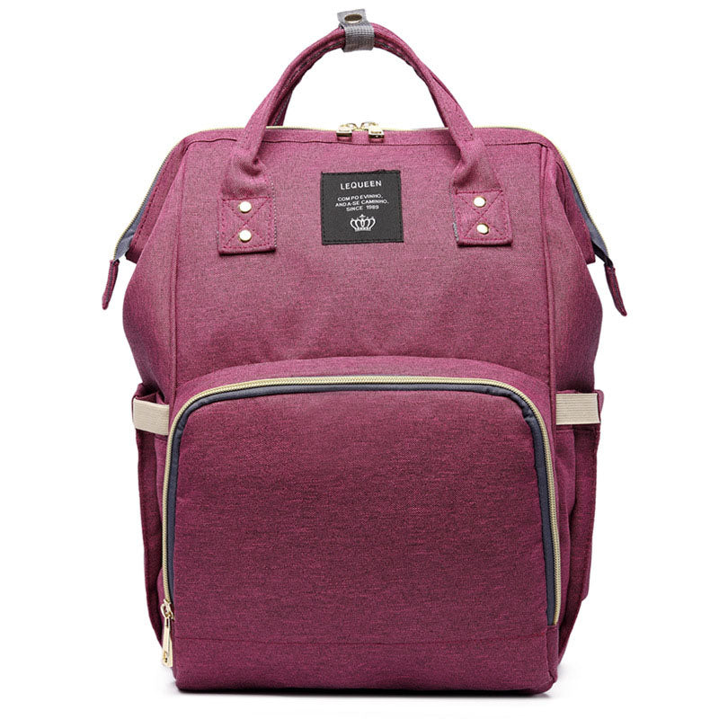 Large Capacity Mummy Nappy Bag with Bottle Pockets