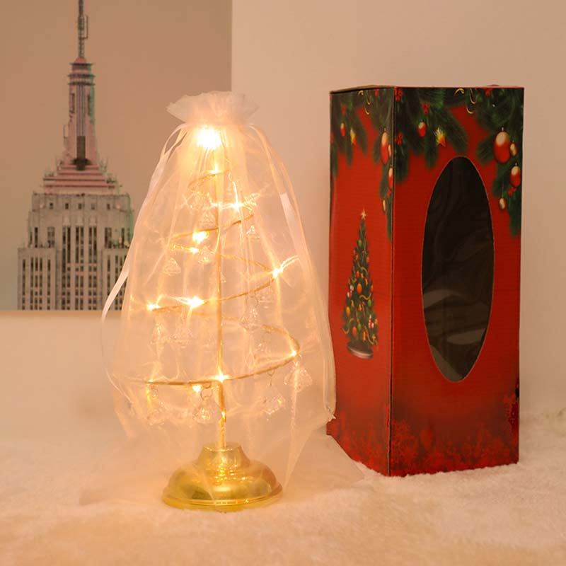 Crystal Christmas Tree LED Fairy Lights for Bedrooms Indoors