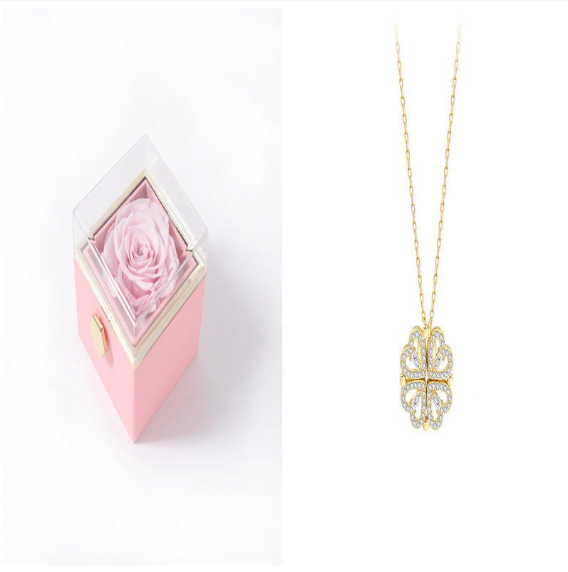 Detachable Four-Leaf Clover Necklace for Women, Multi-Wear Style
