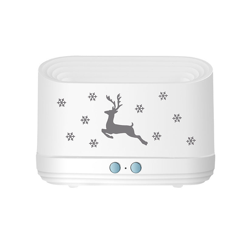 Elk Flame Effect Diffuser Lamp for Cosy Christmas Atmosphere