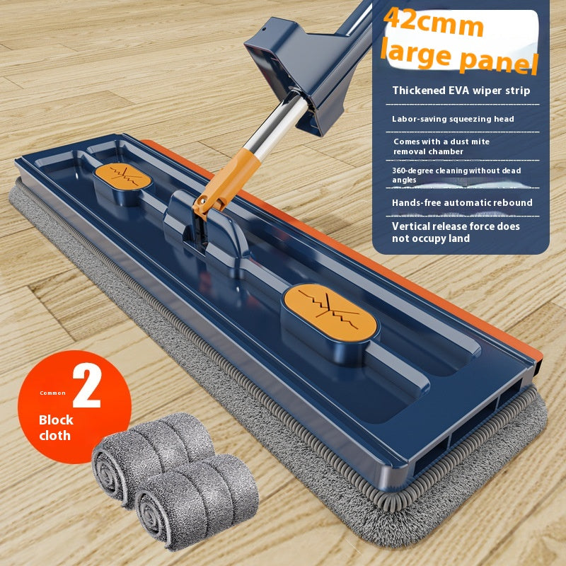 Large Flat Mop with 360 Degree Rotation for All Floor Types