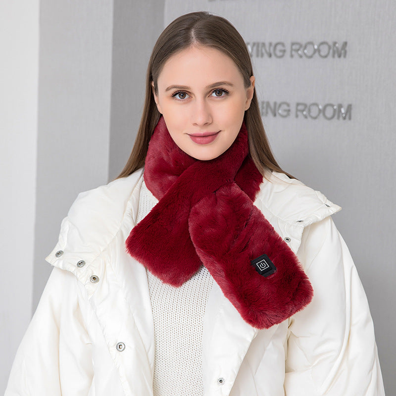 USB Heated Neck Wrap Scarf With 3 Heat Settings