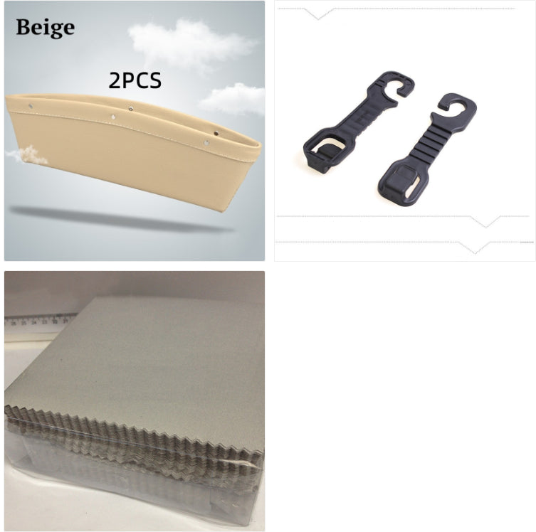 PU Leather Car Seat Gap Organiser Box for Phones, Keys and Cards