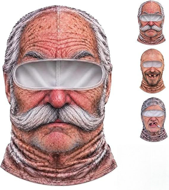 Realistic Winter Balaclava Face Mask, Windproof Fun Costume