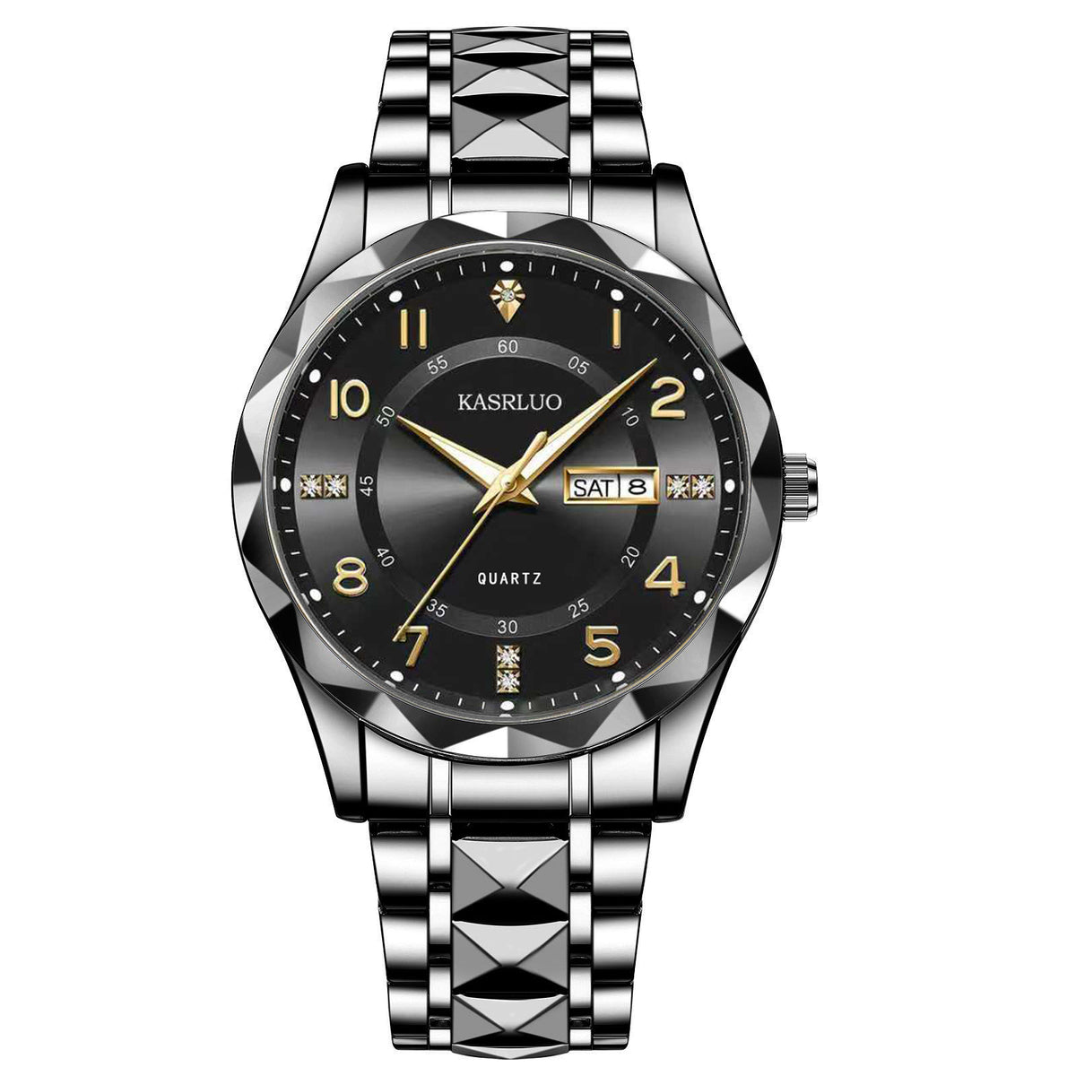 Men's Dual Calendar Luminous Quartz Watch, Waterproof