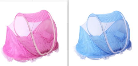 Foldable Baby Bed Net With Pillow Net 2 Piece Set