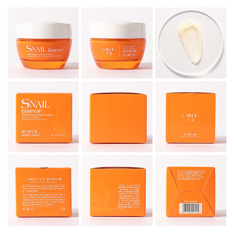Snail Essence Facial Moisturising Cream, Daily Skin Care Lotion