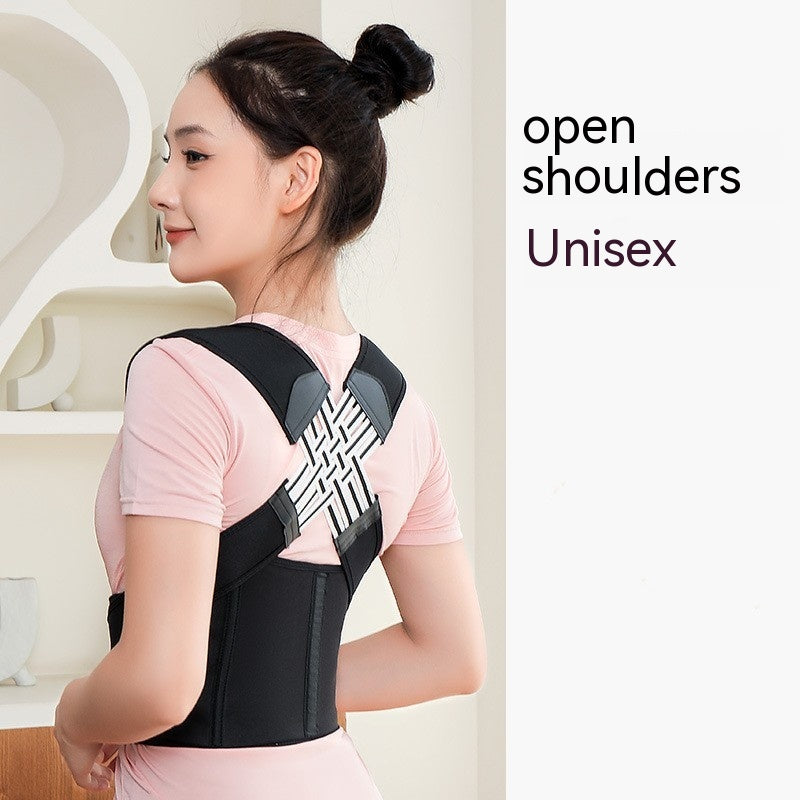 Unisex Chest Lift Posture Brace, Adjustable Back Support Strap
