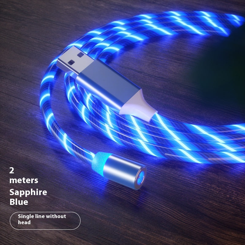 LED Magnetic Charging Cable with Streamer Light and Fast Charge