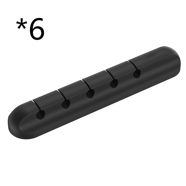 Silicone Cable Organiser Clips for Desks and Headphone Wires