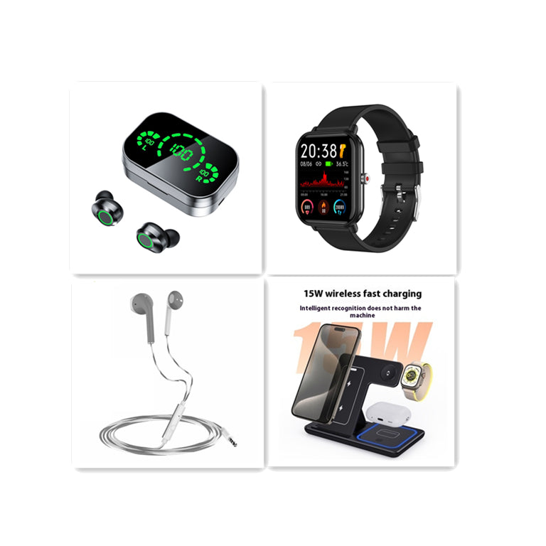 Wireless Bluetooth TWS Earbuds With LED Display And Charging Case