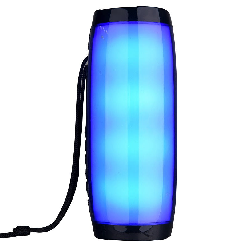 Portable 10W Waterproof Bluetooth Speaker with Subwoofer and LED Lights