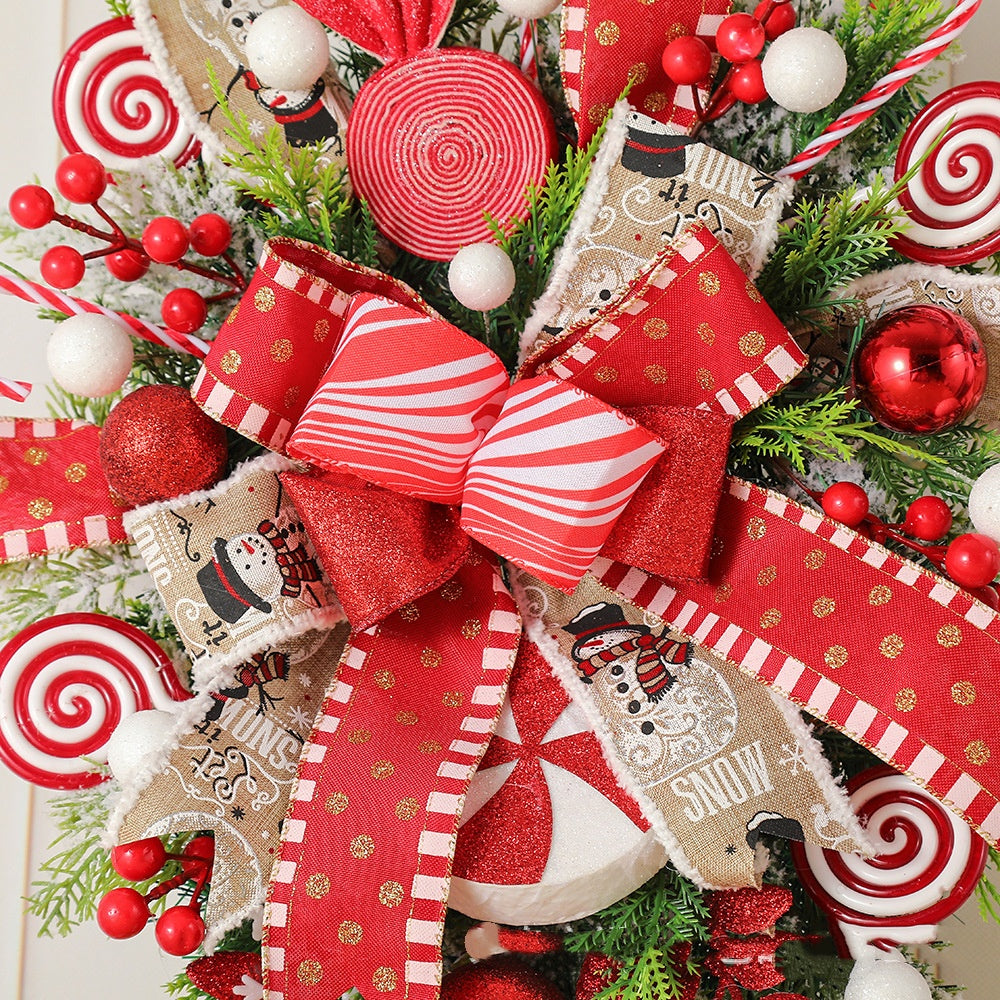 Christmas Upside Down Candy Wreath Garland Tree Ornament