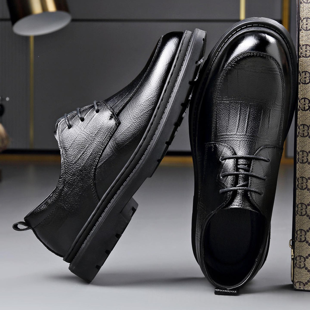 Men's Business Formal and Casual Full-Grain Leather Shoes