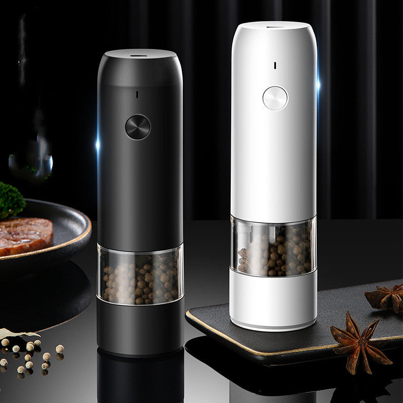 Rechargeable Electric Salt and Pepper Grinder Set with LED Light