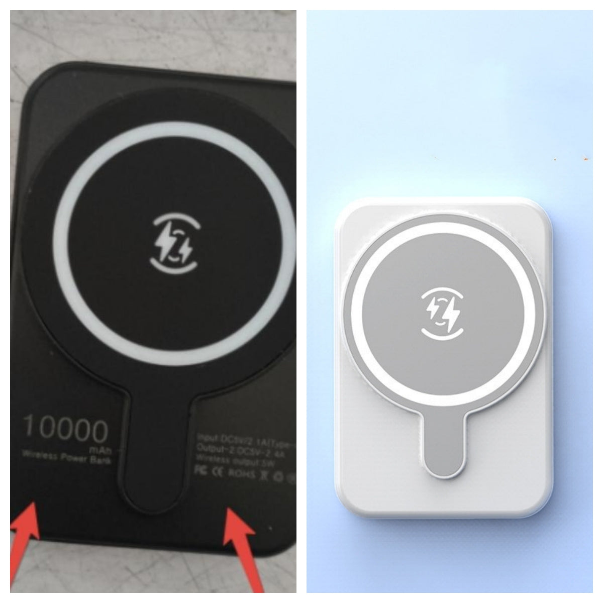 Mini Magnetic Wireless Power Bank 5000mAh with Fast Charging