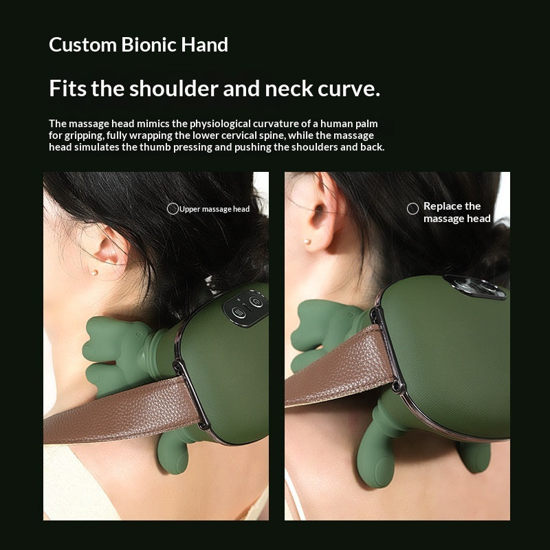 Electric Kneading Neck and Shoulder Massager, Rechargeable