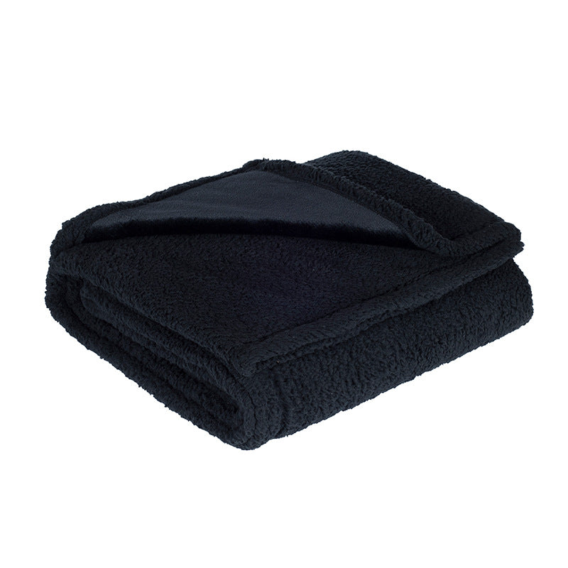 Thick Flannel Sherpa Pet Blanket For Dog Kennels, Warm