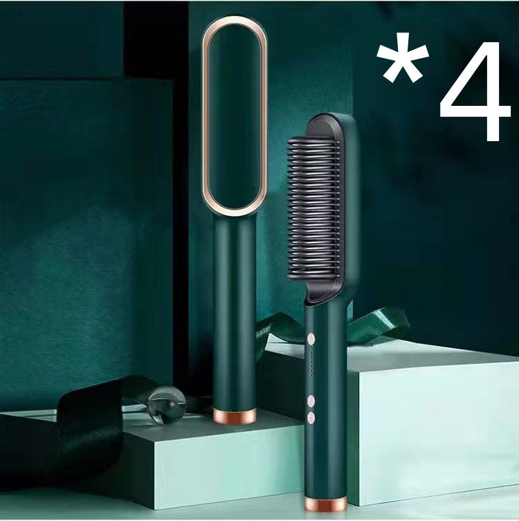 2 In 1 Hair Straightener Comb With Negative Ion And Curling