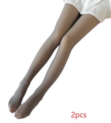Women's Fleece Lined Translucent Tights For Autumn And Winter