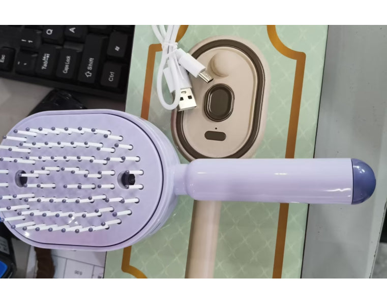 Electric Spray Massage Comb with Air Cushion and Mist