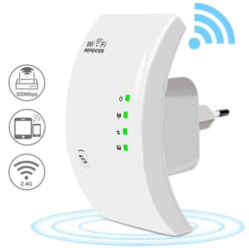 WiFi Repeater Range Extender with LAN Port and 300Mbps Speed