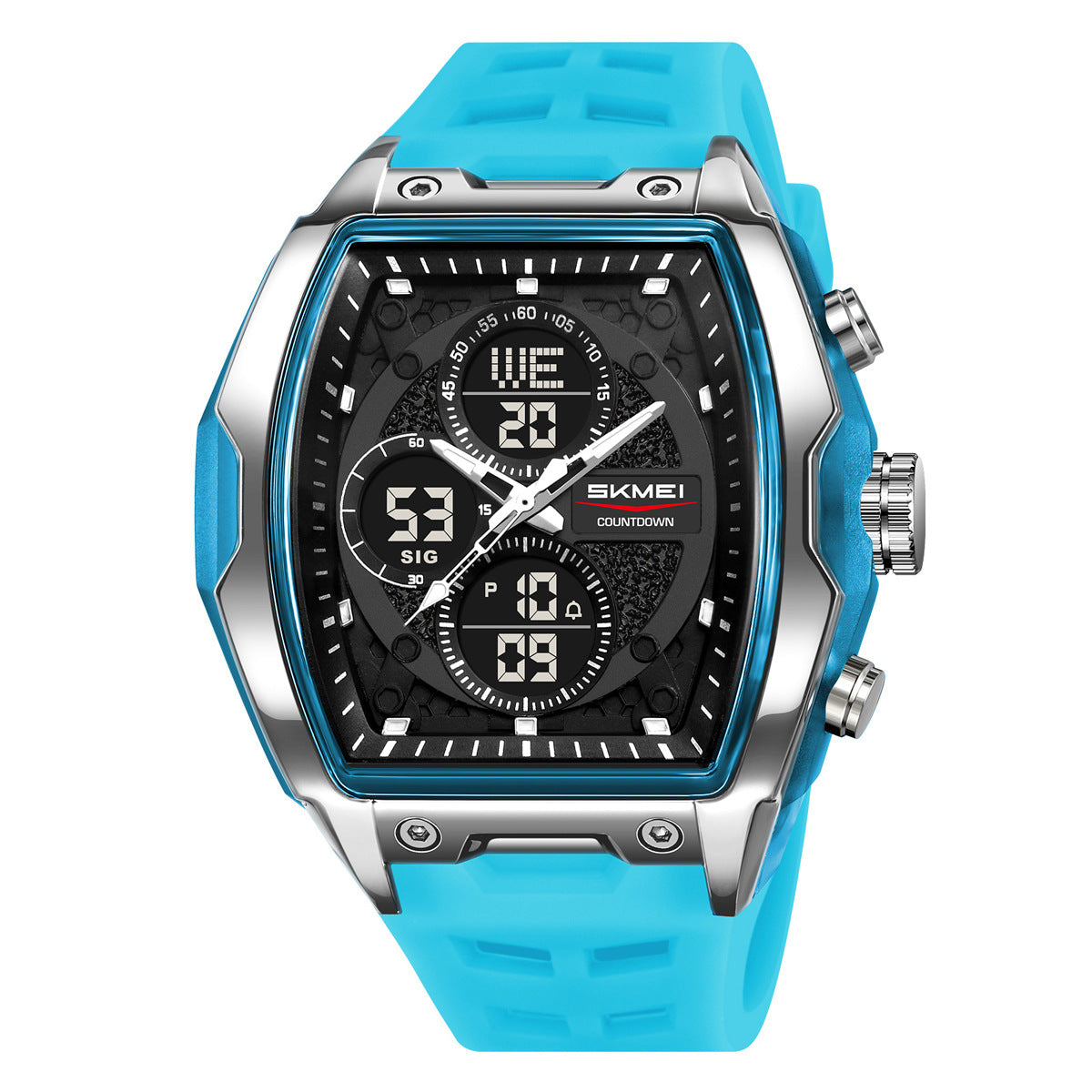 Multicolour Sports Digital Watch with Easy-Read Display for Everyday