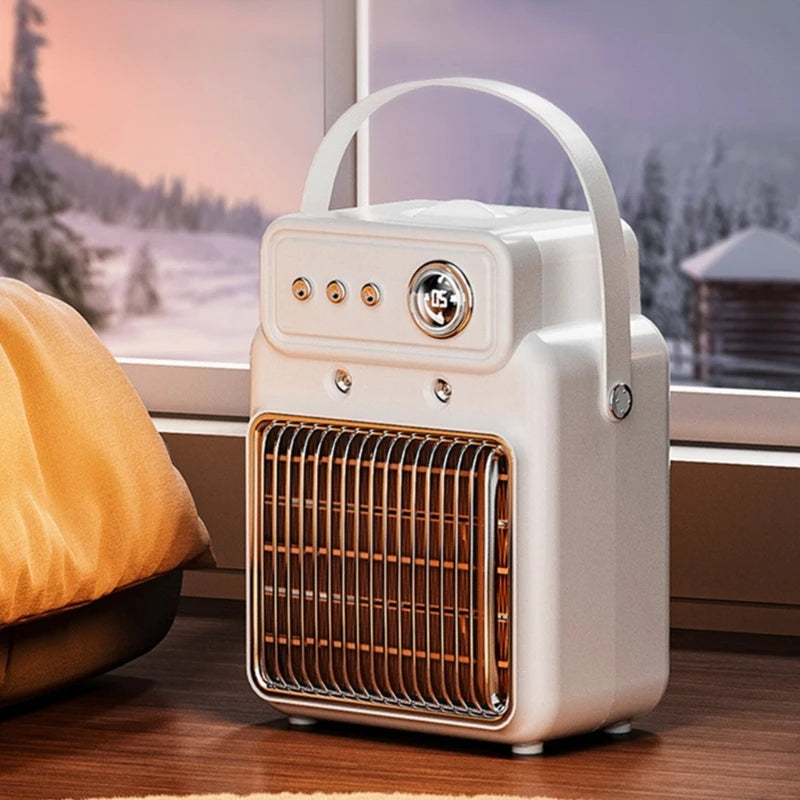 1200W 2-in-1 Room Heater With Humidifier, Overheat Protection