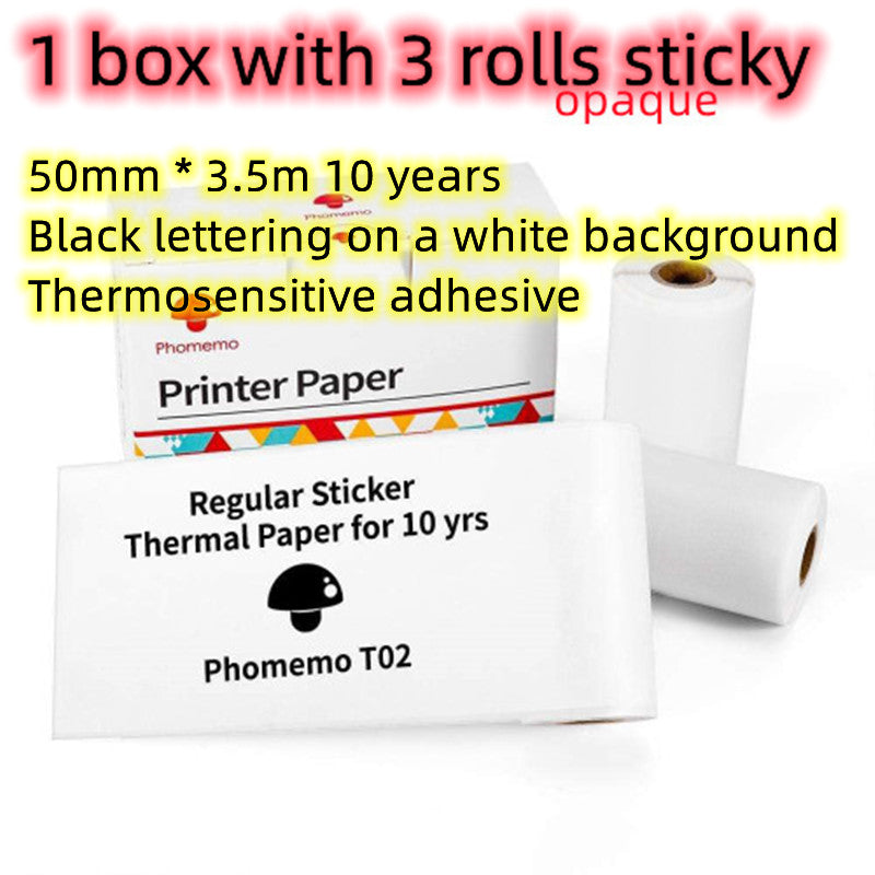 Portable Mini Bluetooth Thermal Label Printer, Inkless Printing