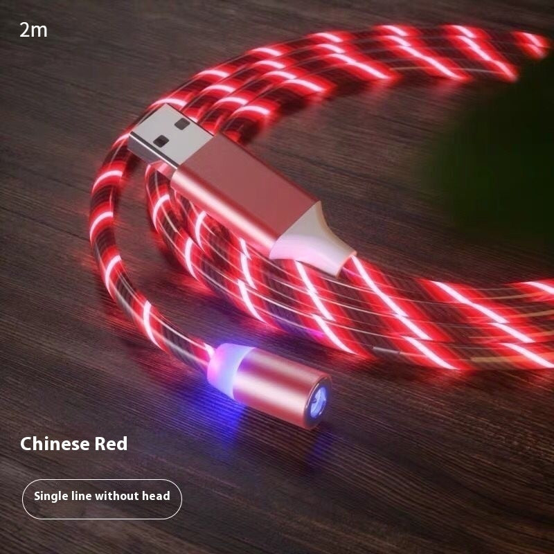 LED Magnetic Charging Cable with Streamer Light and Fast Charge