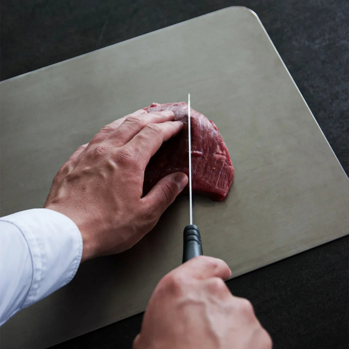 Titanium Cutting Board with Non-Porous Surface for Kitchen