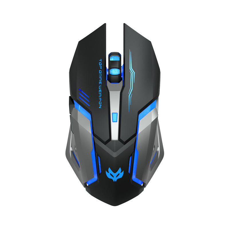 Silent Wireless Gaming Mouse with Rechargeable Battery