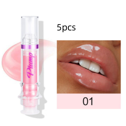 Glossy Tube Lip Gloss, Rich Colour Mirror Finish Liquid