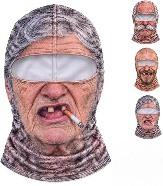 Realistic Winter Balaclava Face Mask, Windproof Fun Costume