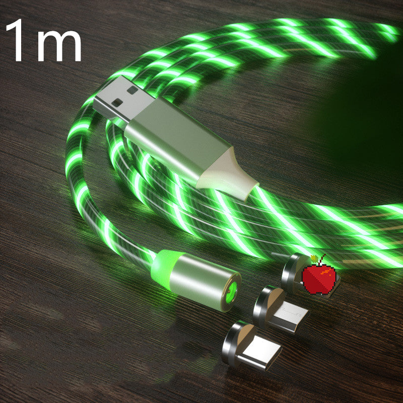 LED Magnetic Charging Cable with Streamer Light and Fast Charge