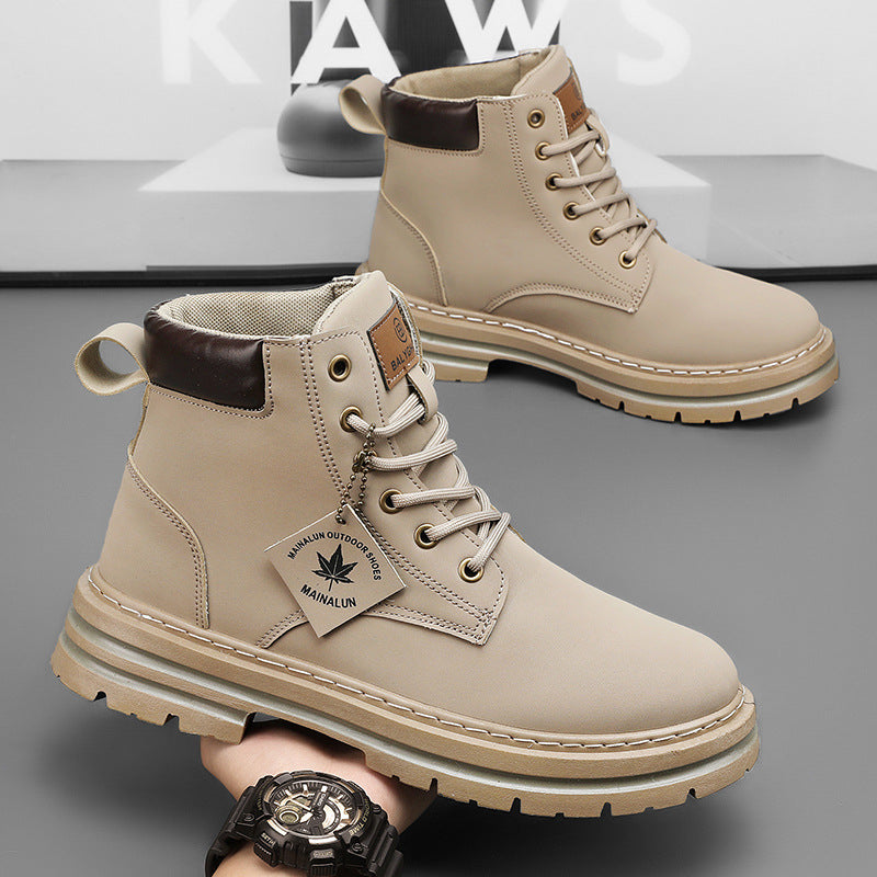 Men's Winter Workwear Boots In British Martin Style