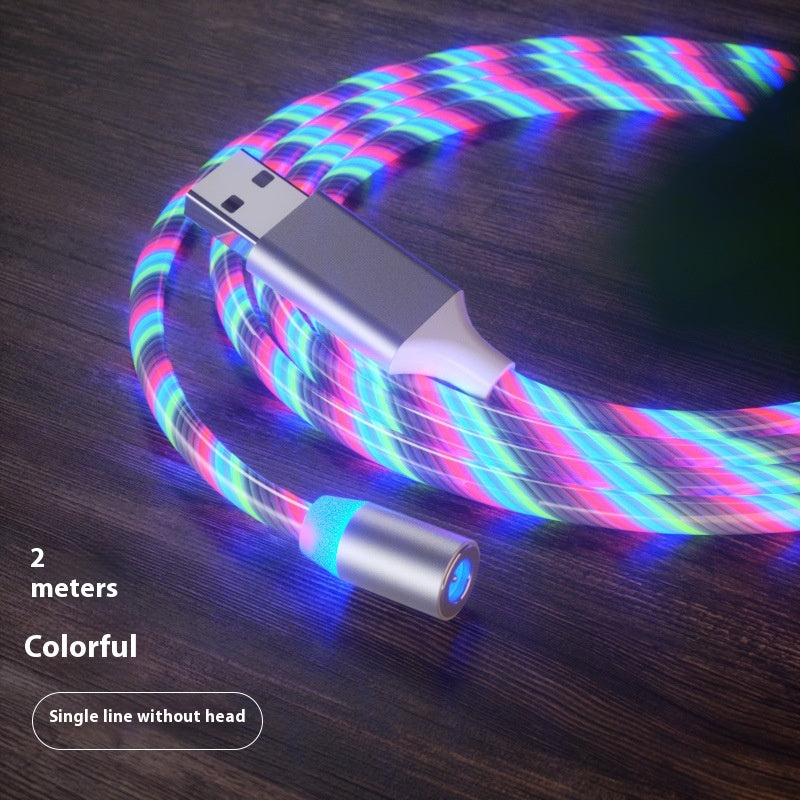 LED Magnetic Charging Cable with Streamer Light and Fast Charge