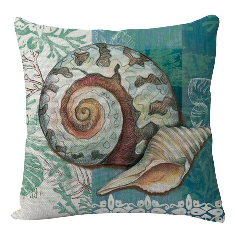 Sea Turtle Print Cushion Cover, Soft Throw Pillow Case