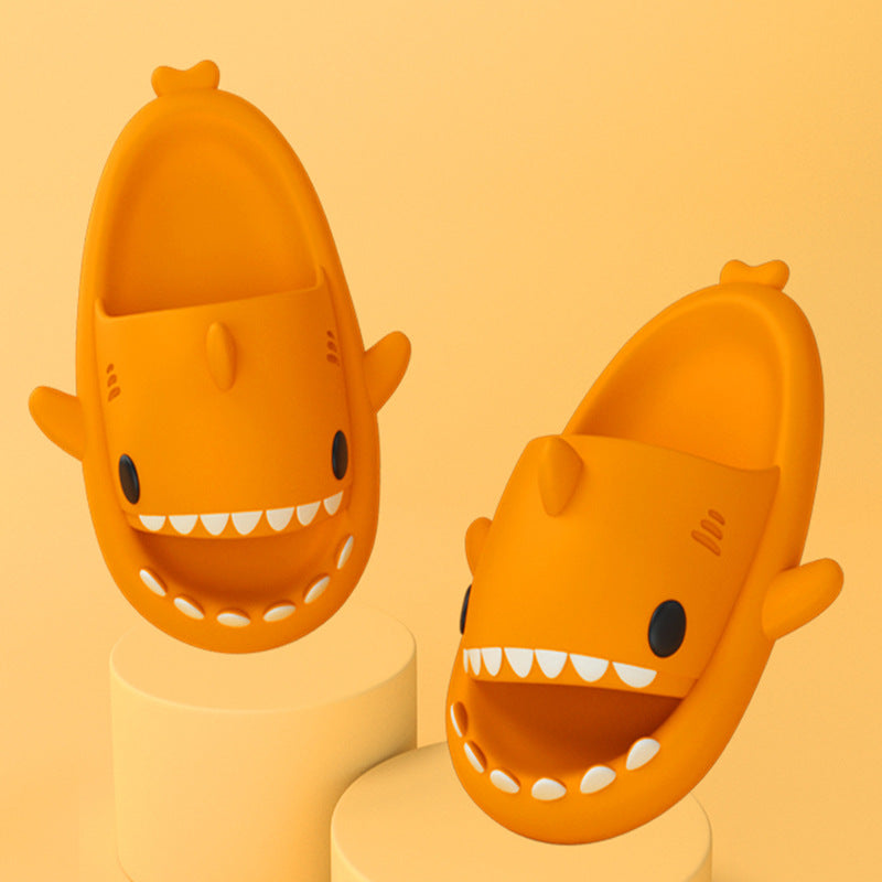 Cartoon Shark Slippers For Women And Men, Soft Indoor Outdoor