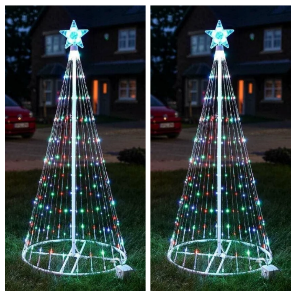 Multi Colour LED Animated Outdoor Christmas Tree Lights