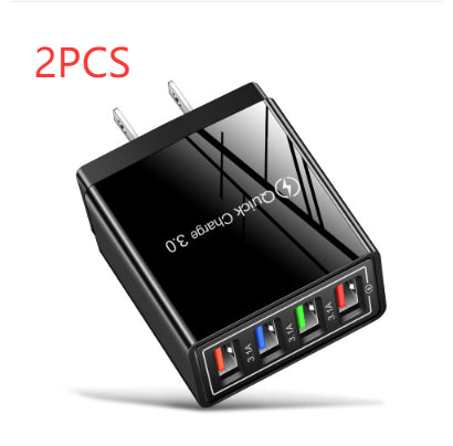 Quick Charge 3.0 USB Wall Charger with 4 Ports for Phones and Tablets