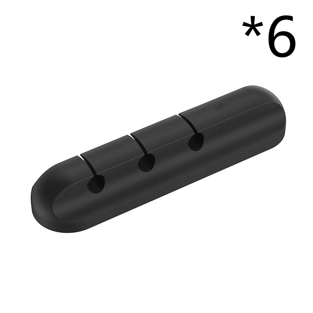 Silicone Cable Organiser Clips for Desks and Headphone Wires