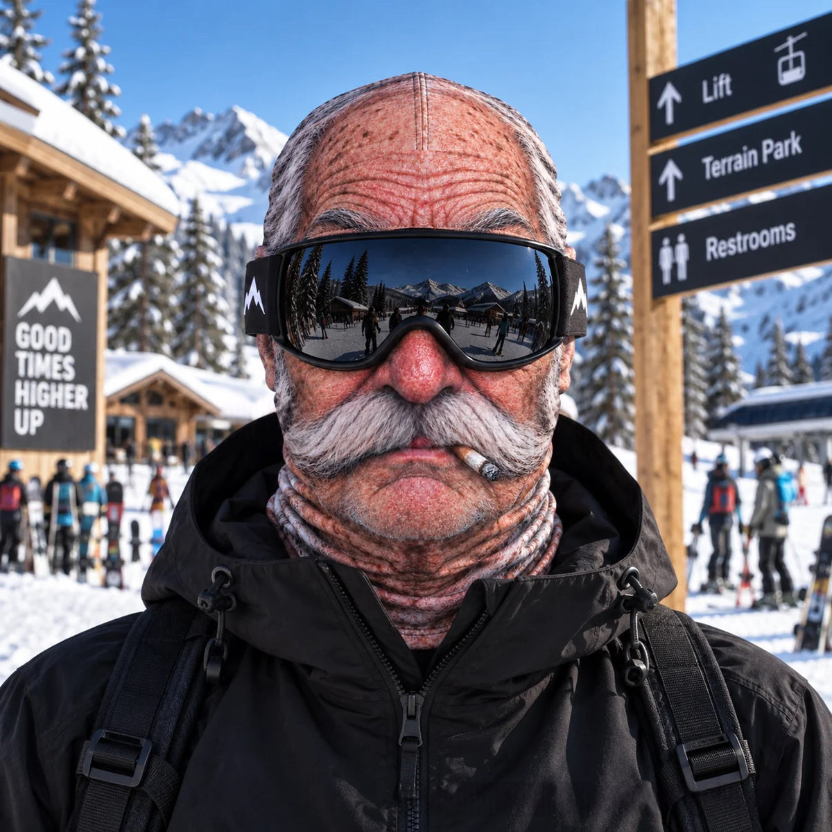 Realistic Winter Balaclava Face Mask, Windproof Fun Costume