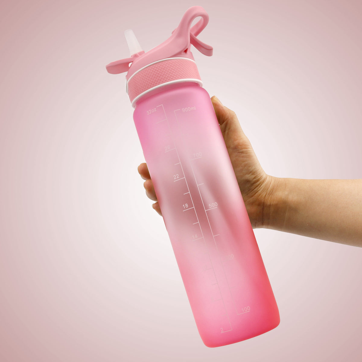 1000ml Water Bottle With Straw And Bounce Cover For Sport