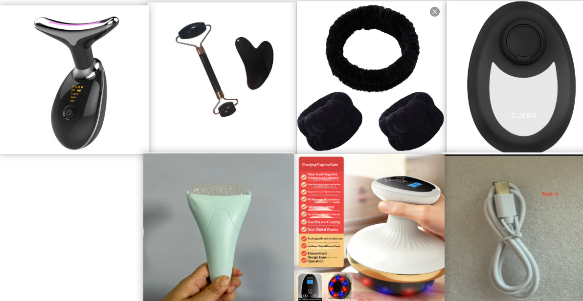 Electric Gua Sha Board Massager with Cupping and Meridian Brush