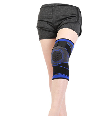 3D Weave Sports Knee Pad with Adhesive Support Strap